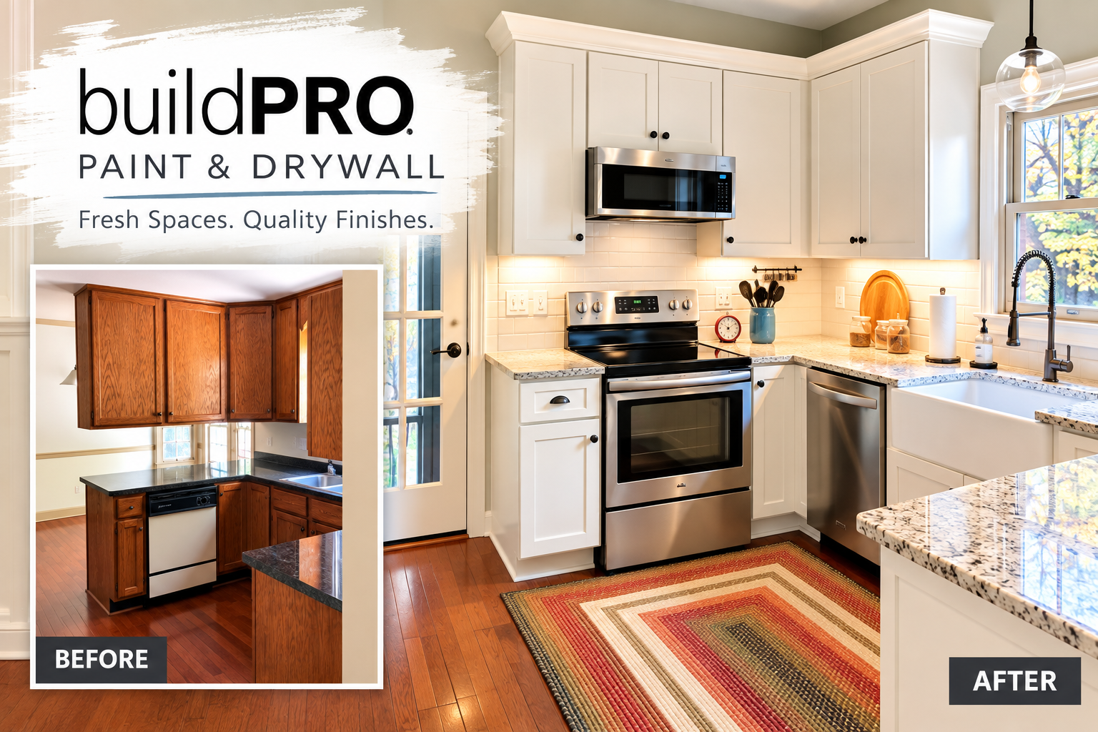 Stylized home renovation scene