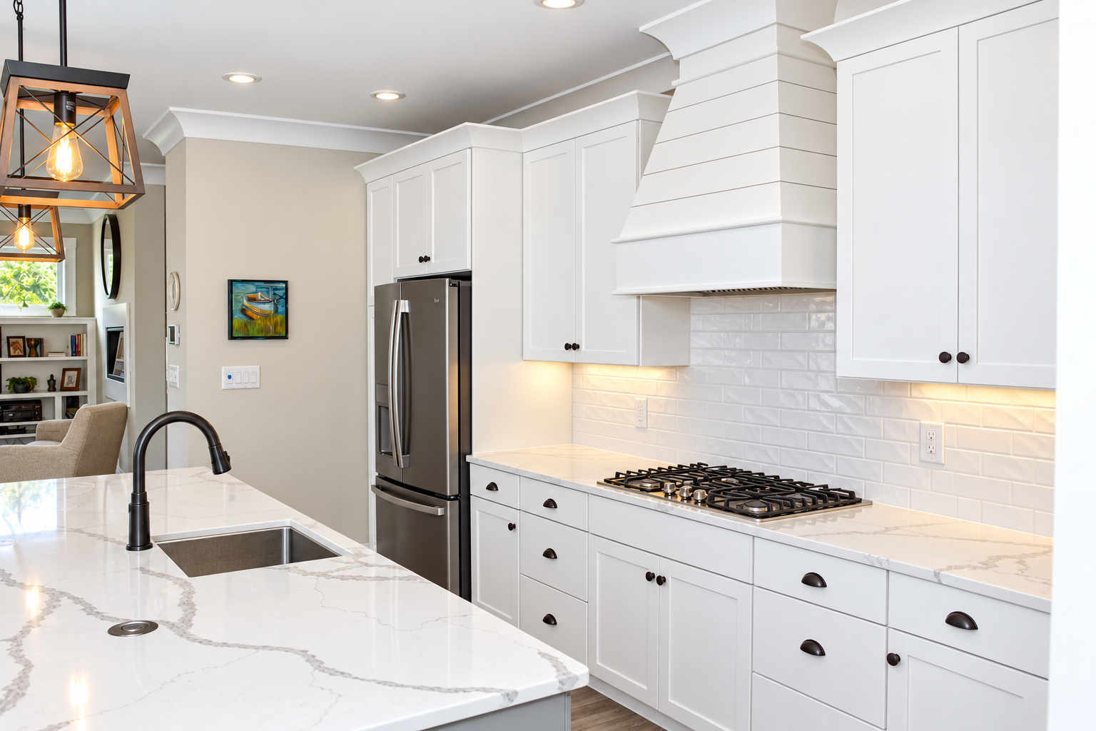 Illustration of a renovated kitchen